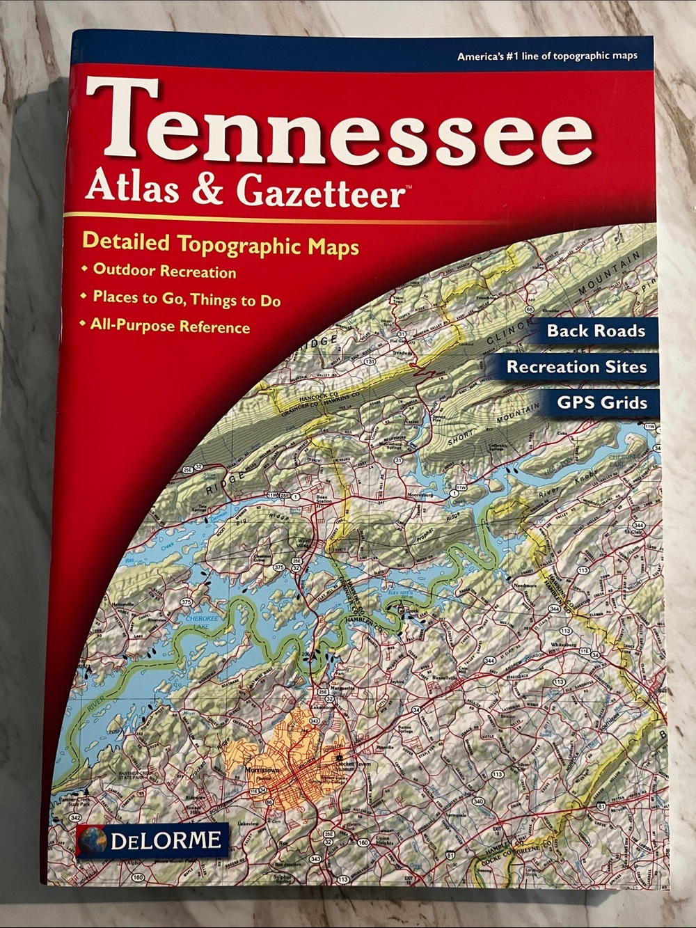 DeLorme Tennessee Atlas & Gazetteer 
Like New